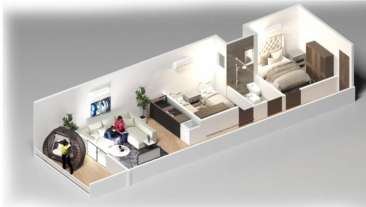 Two Bedrooms Apartment Layout Holidays Park Resort